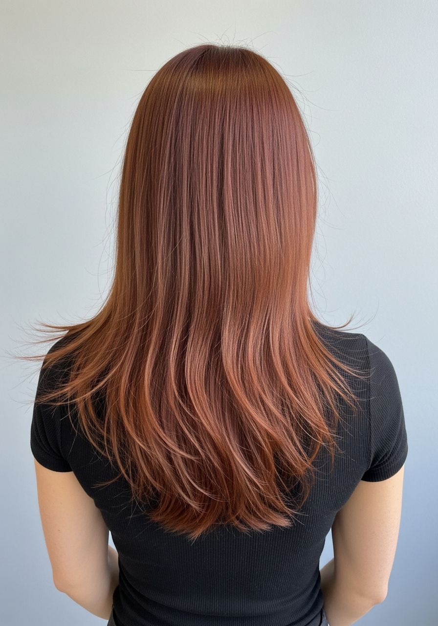 Rich auburn red hair extensions with natural movement and shine at Angels House Eton in Eton near Windsor Rich auburn red hair extensions with natural movement and shine at Angels House Eton in Eton near Windsor