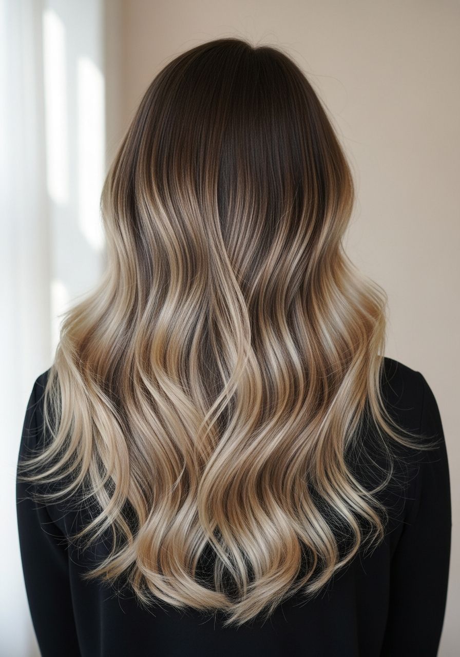 Cream and honey blonde balayage with soft Hollywood waves, by Angels House Eton in Eton near Windsor Cream and honey blonde balayage with soft Hollywood waves, by Angels House Eton in Eton near Windsor